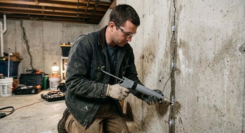 Basement Crack Repair in Napa County, CA