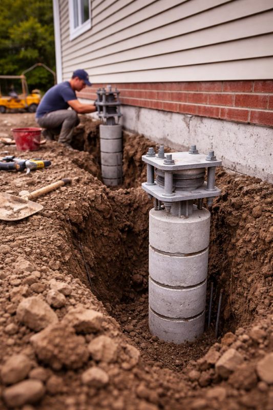 Helical Piers Installation in Napa County, CA