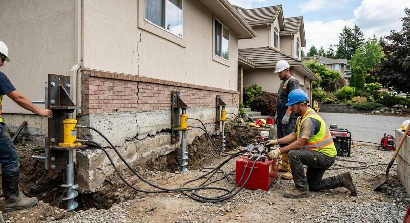 Sinking Foundation Lifting in Napa County, CA