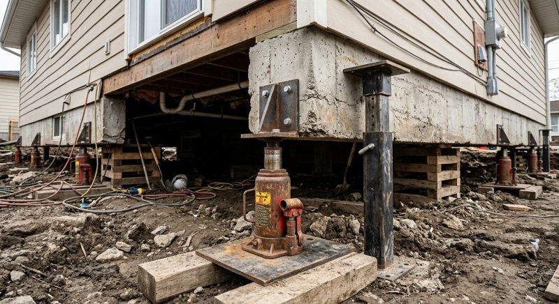 Sinking Foundation Lifting in Napa County, CA