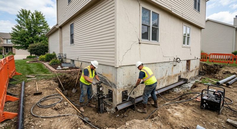 Sinking Foundation Repair in Vacaville, CA